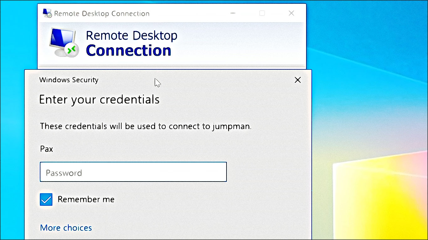 remote desktop connection