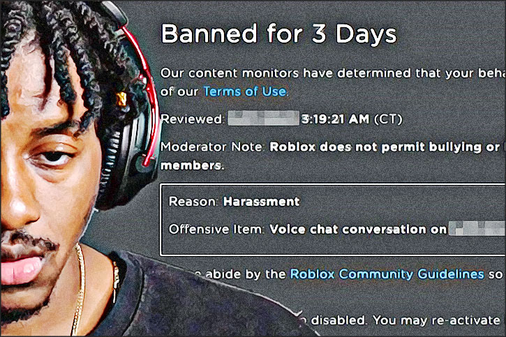 banni pour trois jours