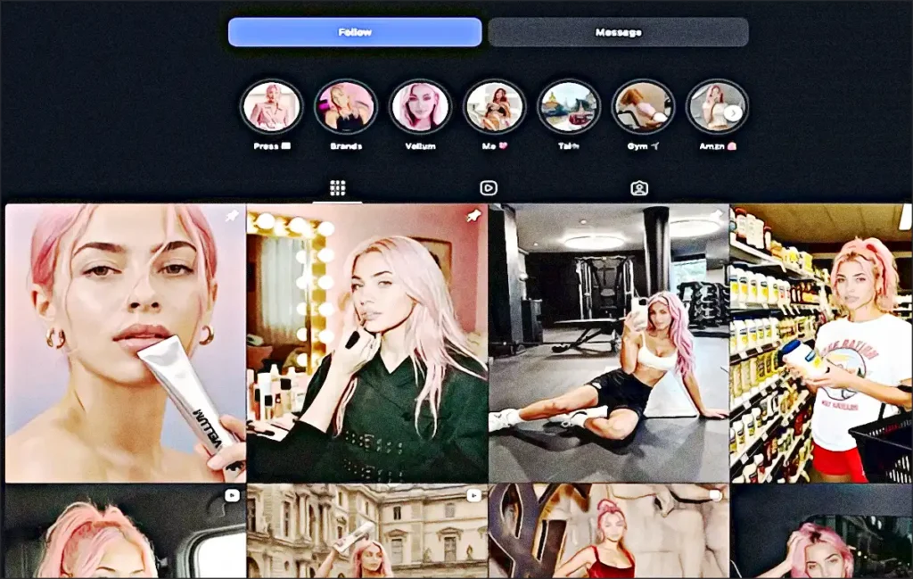faux mannequin pour instagram