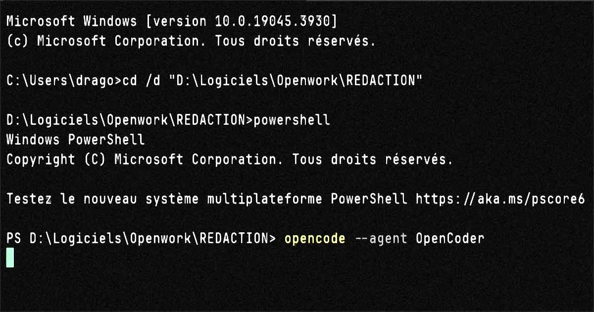 opencode powershell windows
