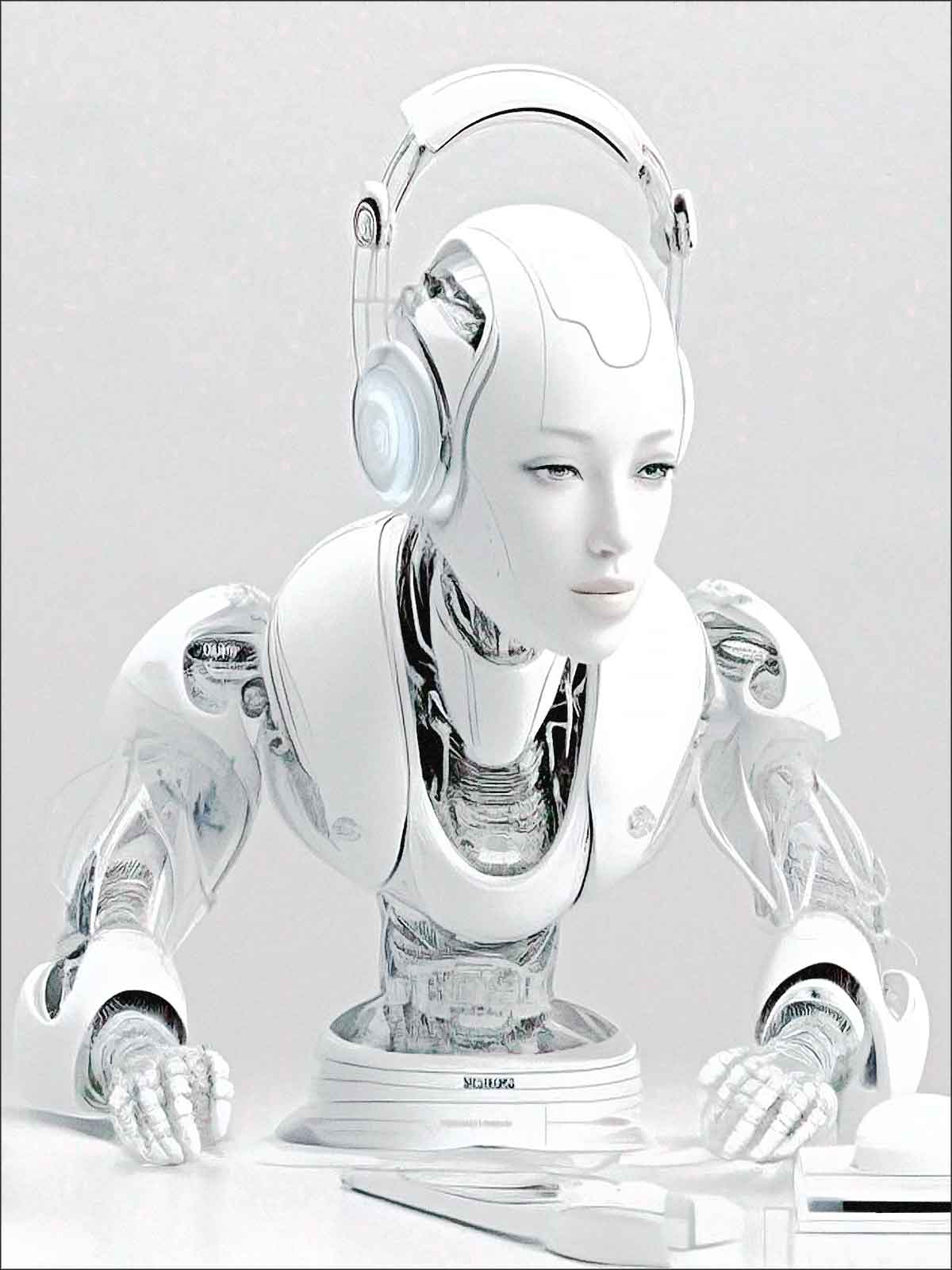 androide robot humain
