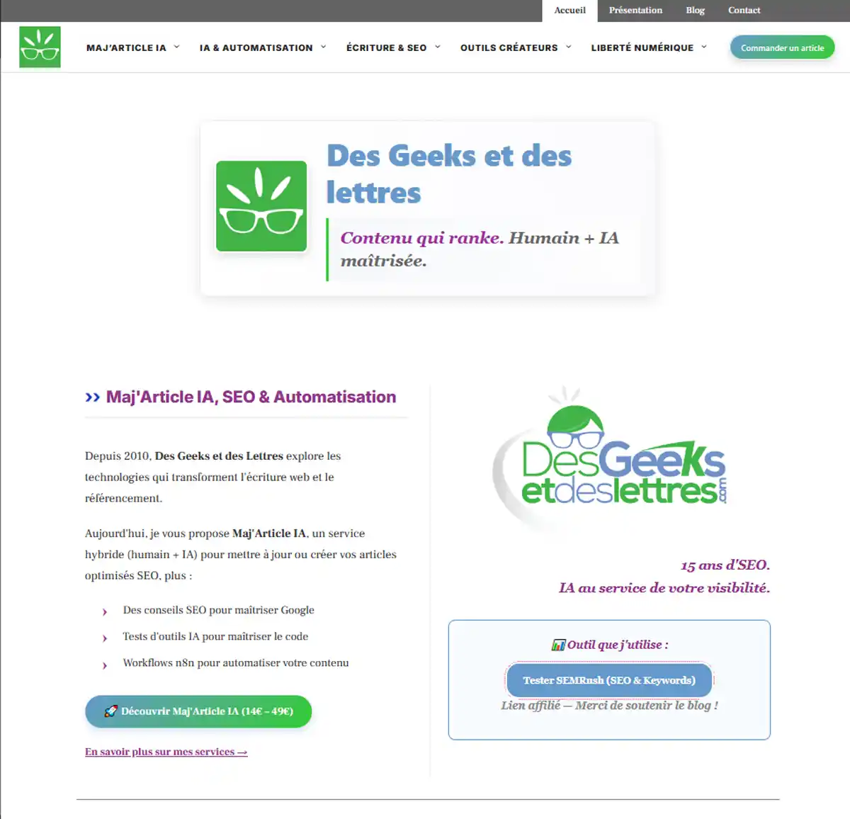 Exemple de stratégie de contenu