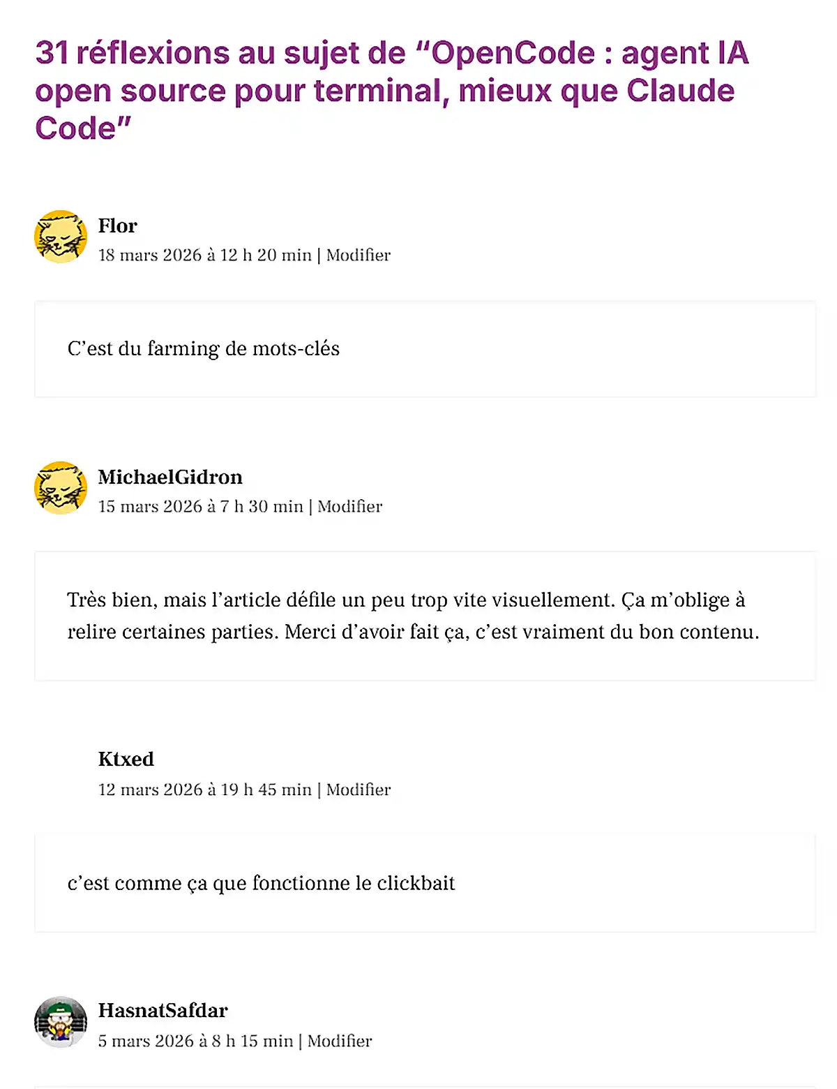 Exemple de rédaction SEO avant/après