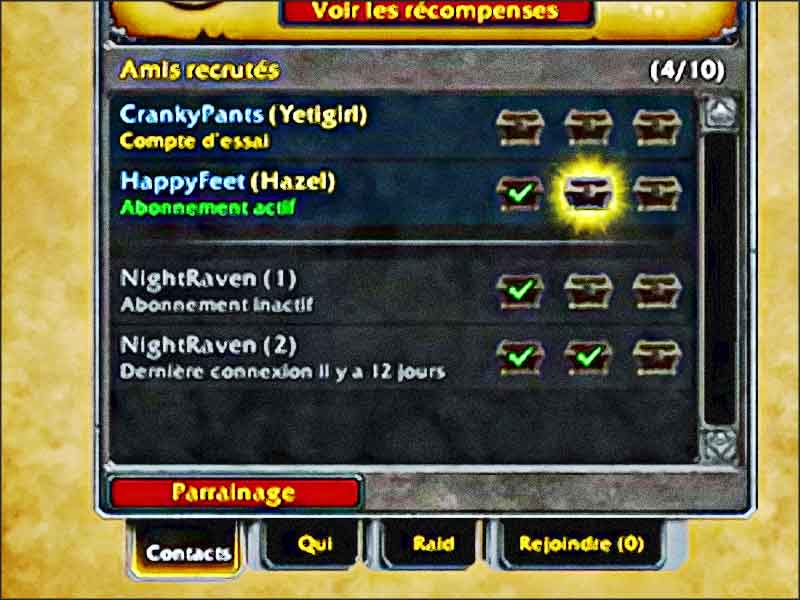 Récompenses de parrainage