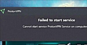erreur protonvpn