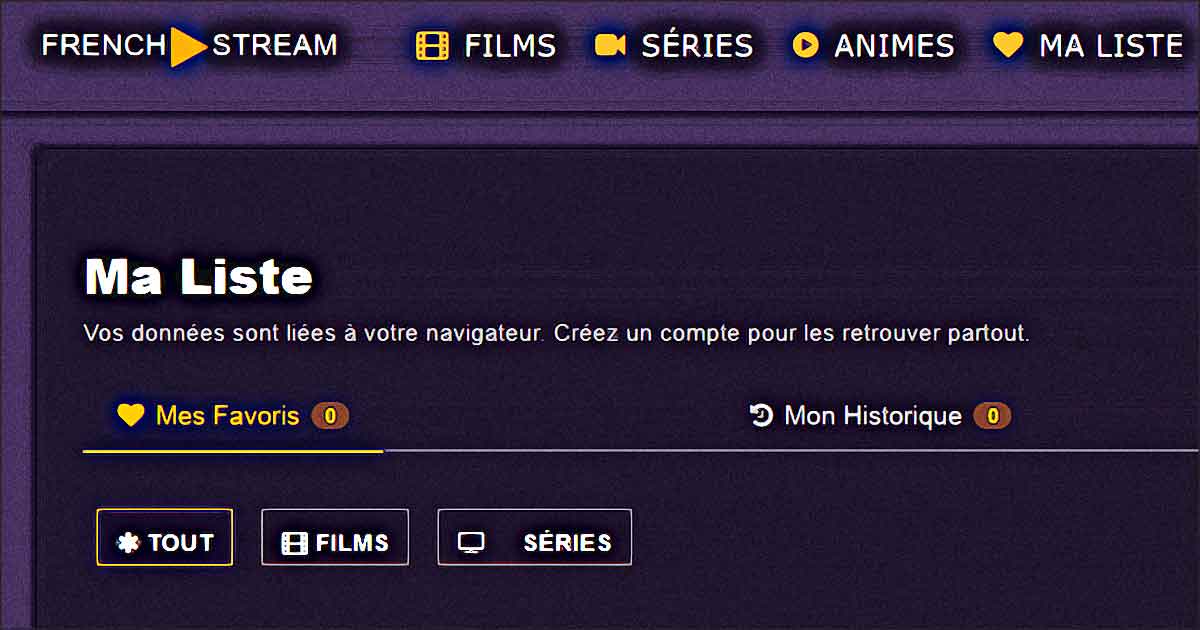 french stream ma liste favoris