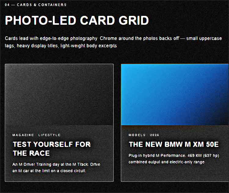 design md cards