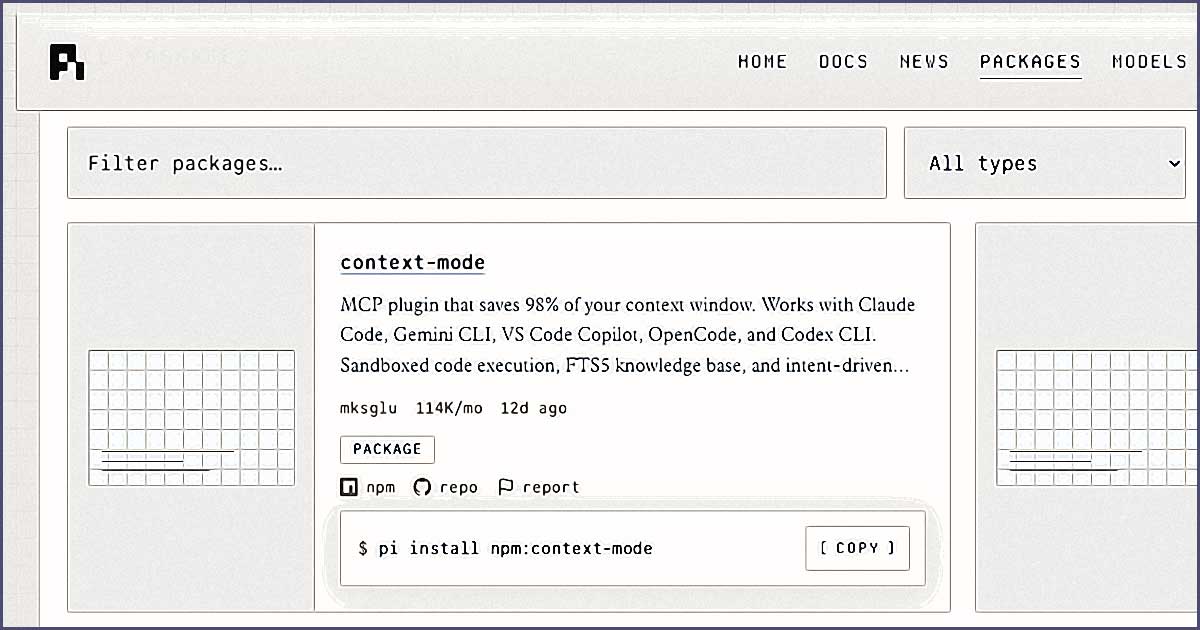 pi context mode