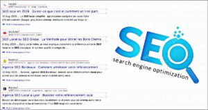 seo recherche et logo