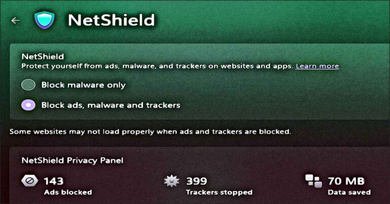 ProtonVPN NetShield : le bloqueur de pubs et trackers intégré sans extension