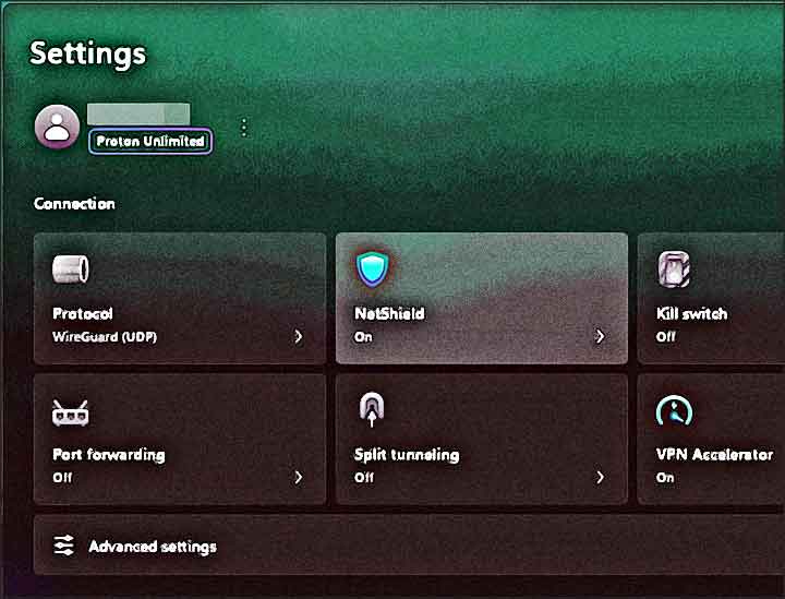 options proton vpn netshield