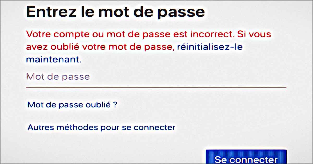 entrez le mot de passe