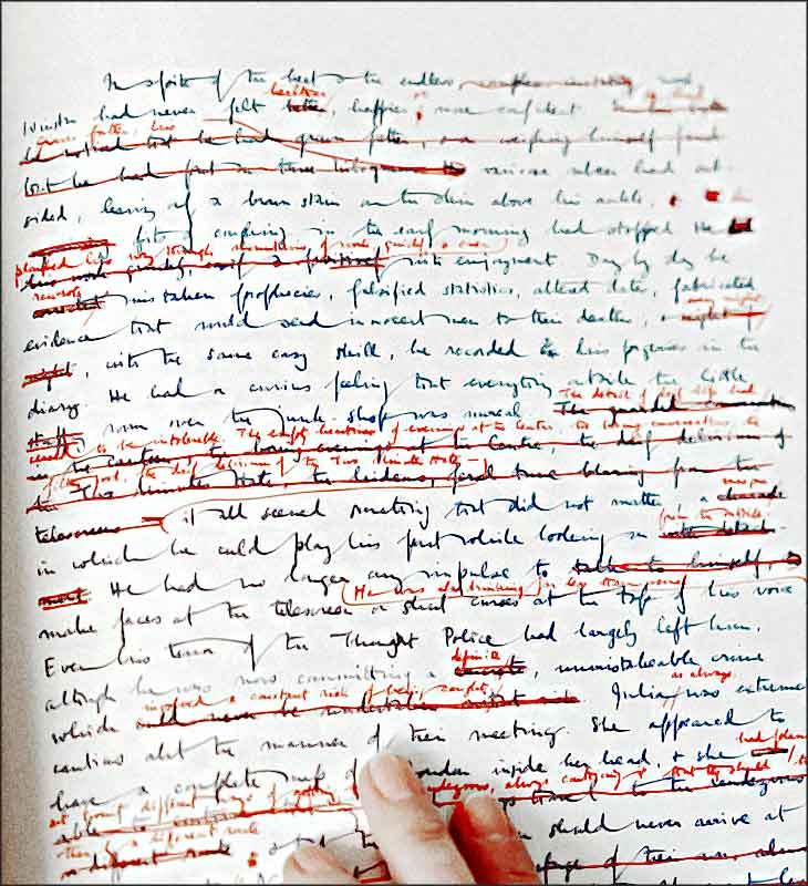 manuscrit de orwell 1984