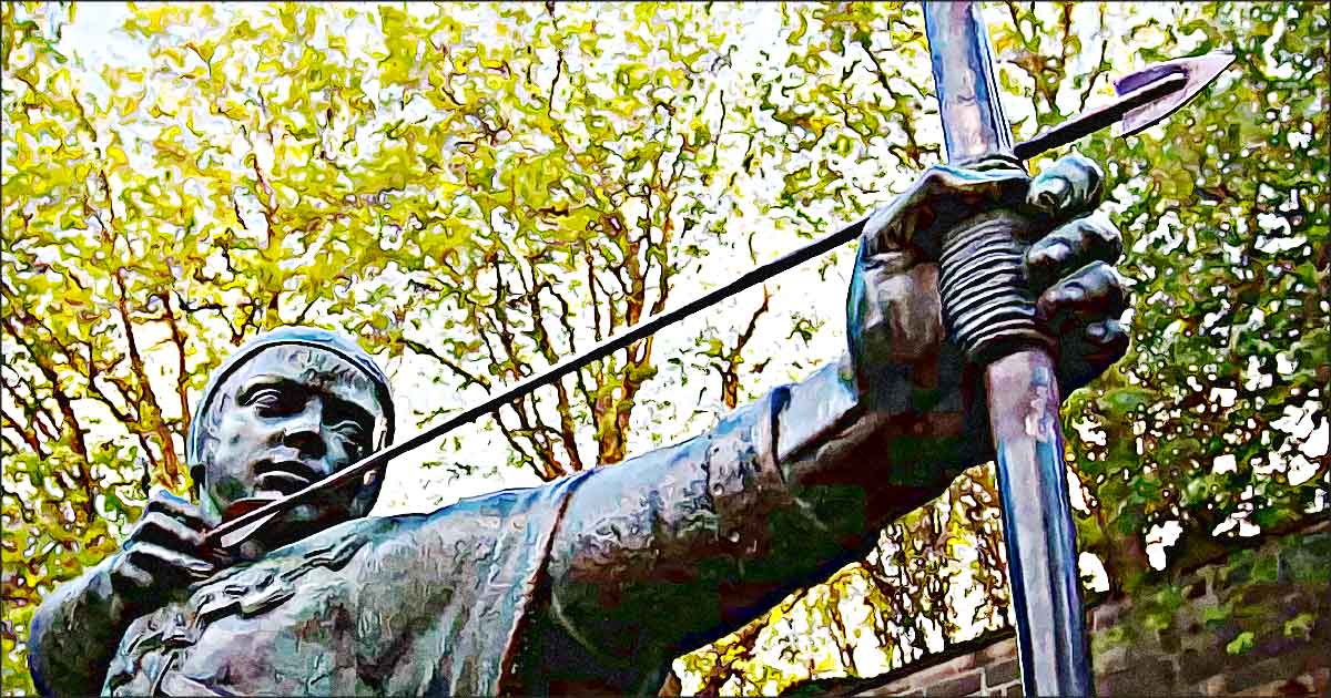 statue robin des bois