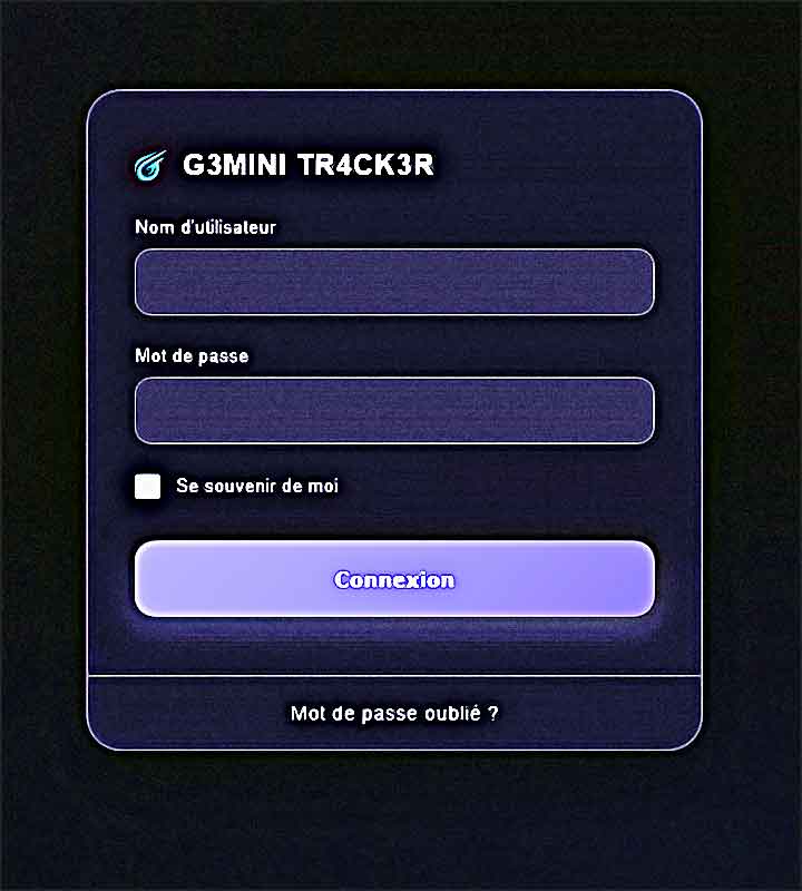 gemini tracker login